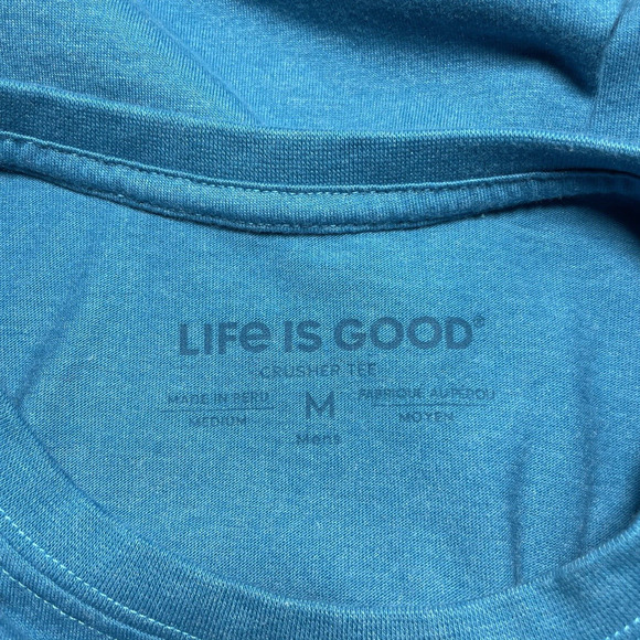 Life is Good Crusher Tee Highlight Real Mountain Scene Men's Tee Stretch Medium - Picture 7 of 9